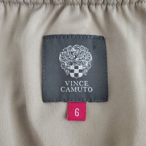 Vince Camuto Halter Neck Chevron Multicolor Print Dress Size 6 - Picture 3 of 8